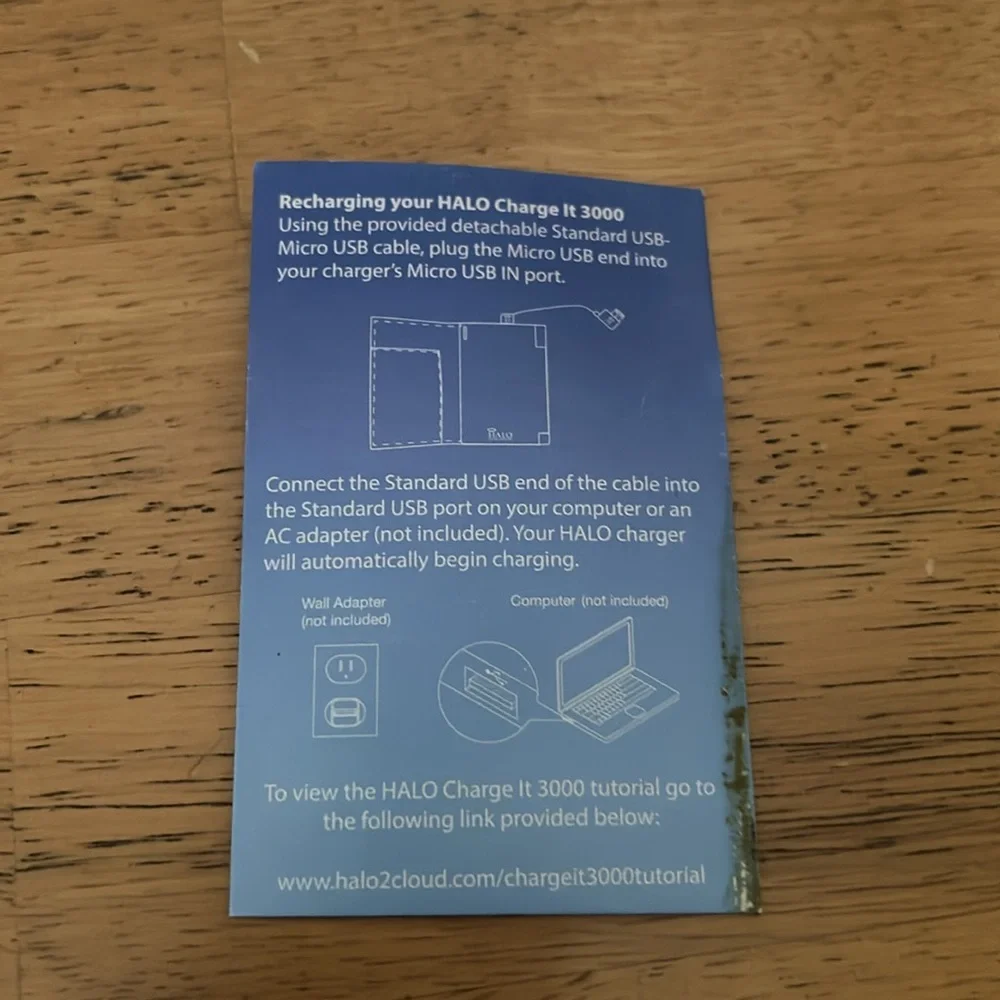 NWT HALO Pocket Charger